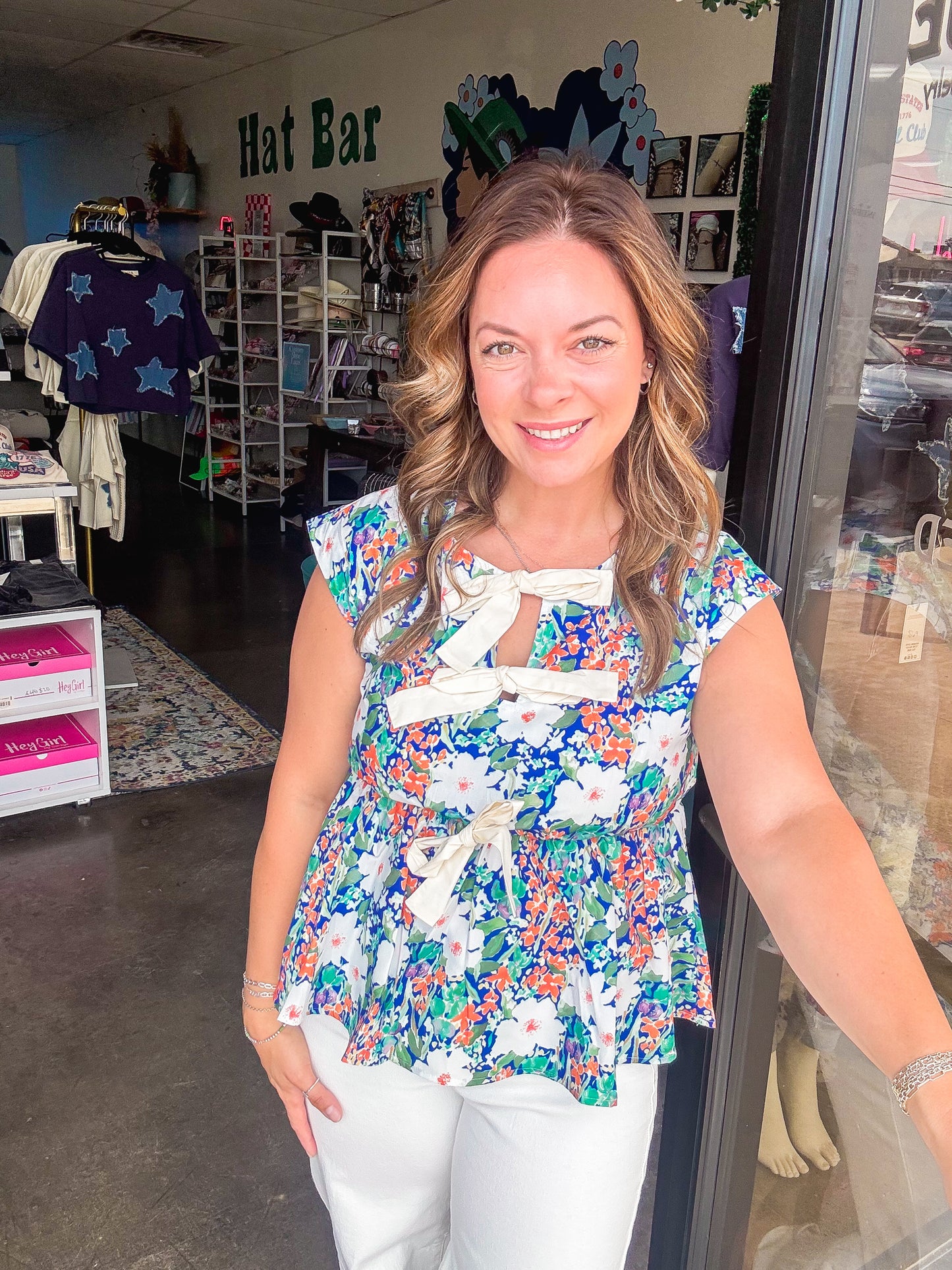 Flower bow top