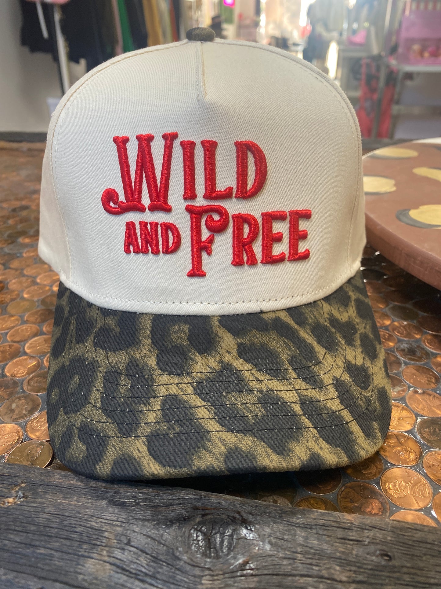 Wild and free trucker hat