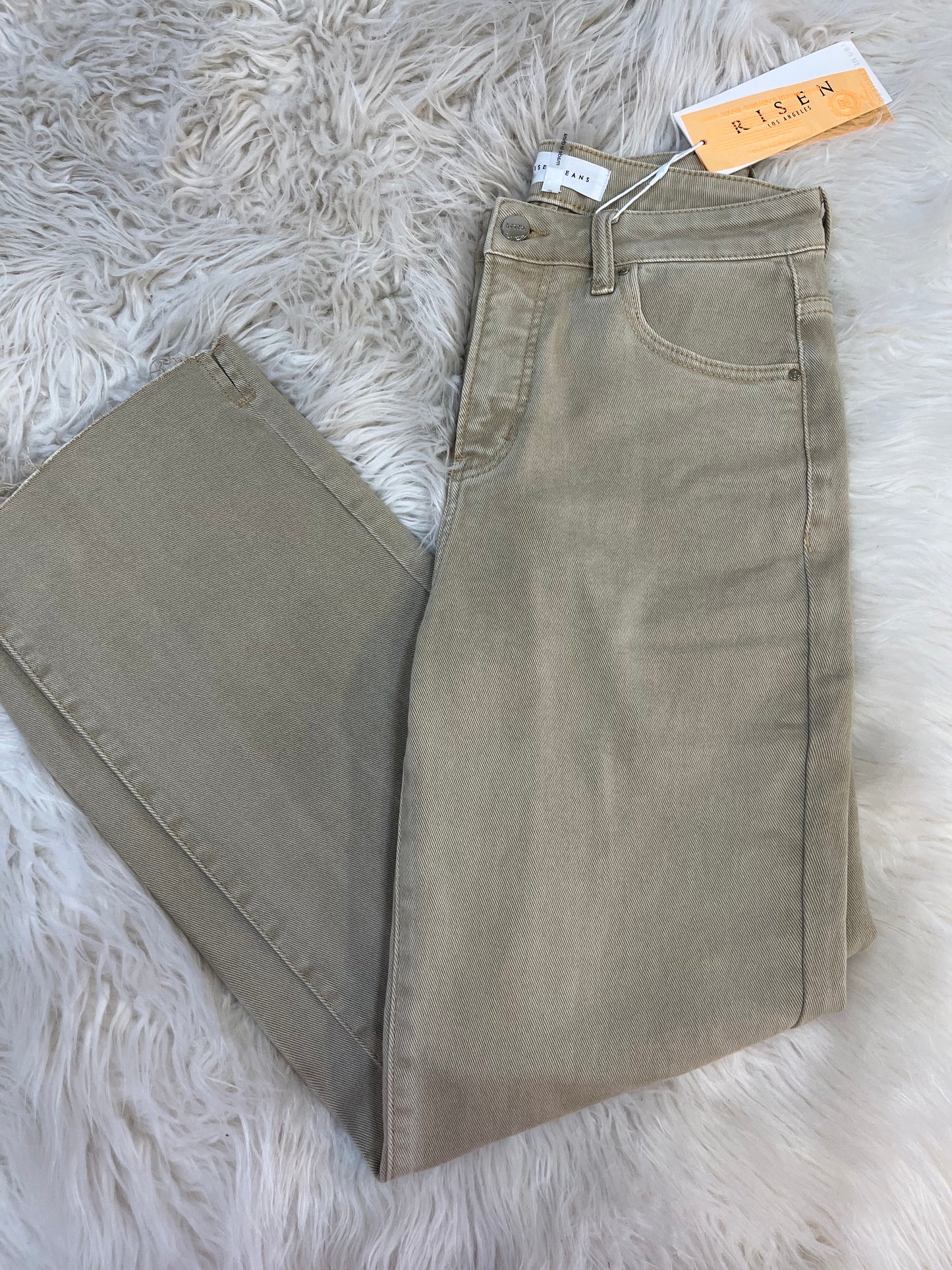 RISEN TAN HIGH RISE JEAN