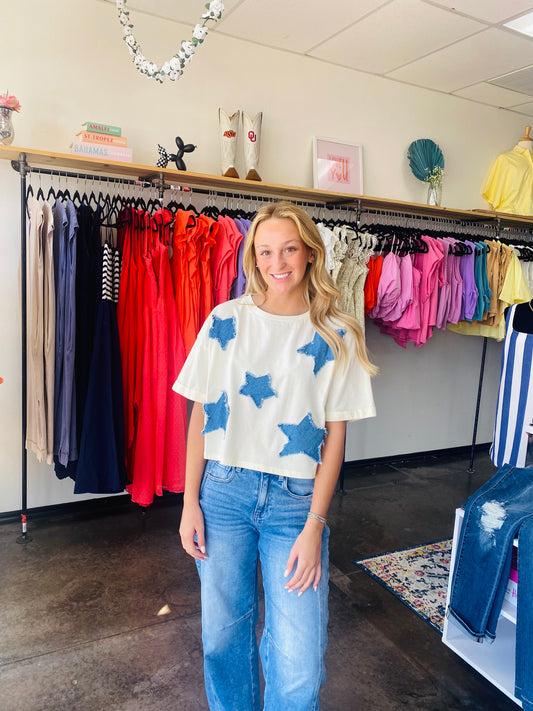 Star patch top