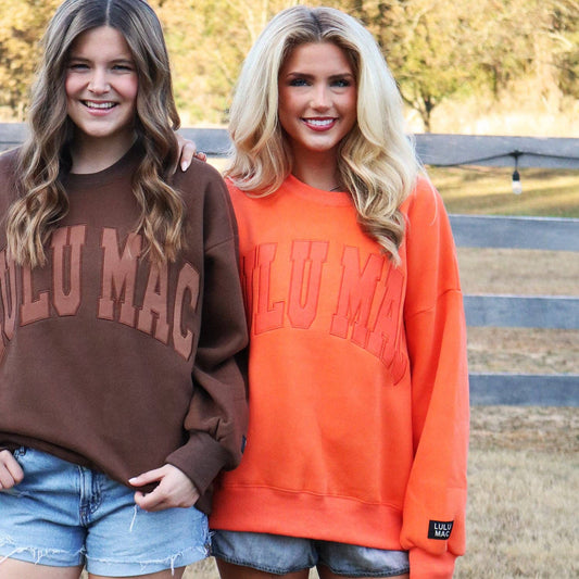Lulu Mac Orange sweatshirt