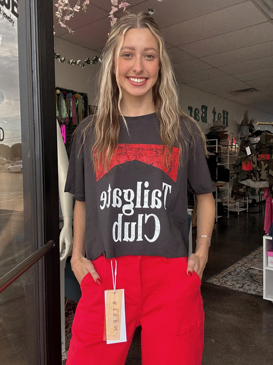 Tailgate Club Crop Tee