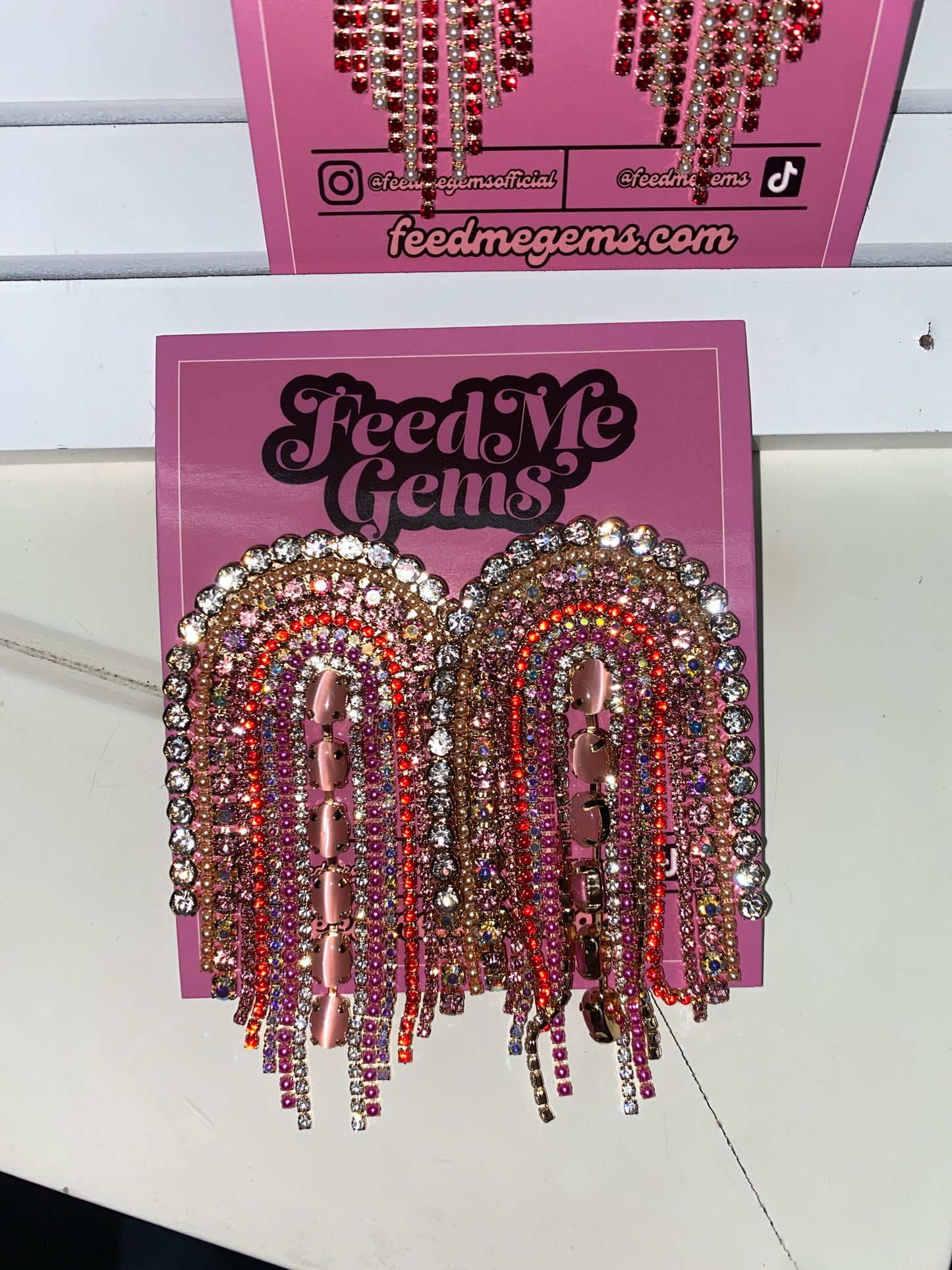 Pink Confetti Jumbos Earrings