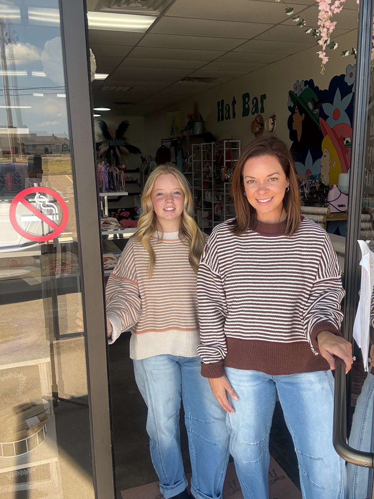 Chestnut Striped Sweater
