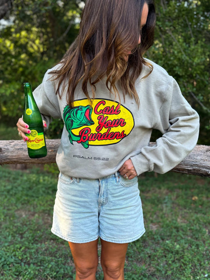 “CAST YOUR BURDEN” CREWNECK