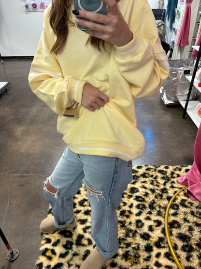 SUNNY STRIPE CREWNECK