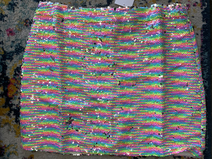 Multi Colored Sequin Mini Skirt