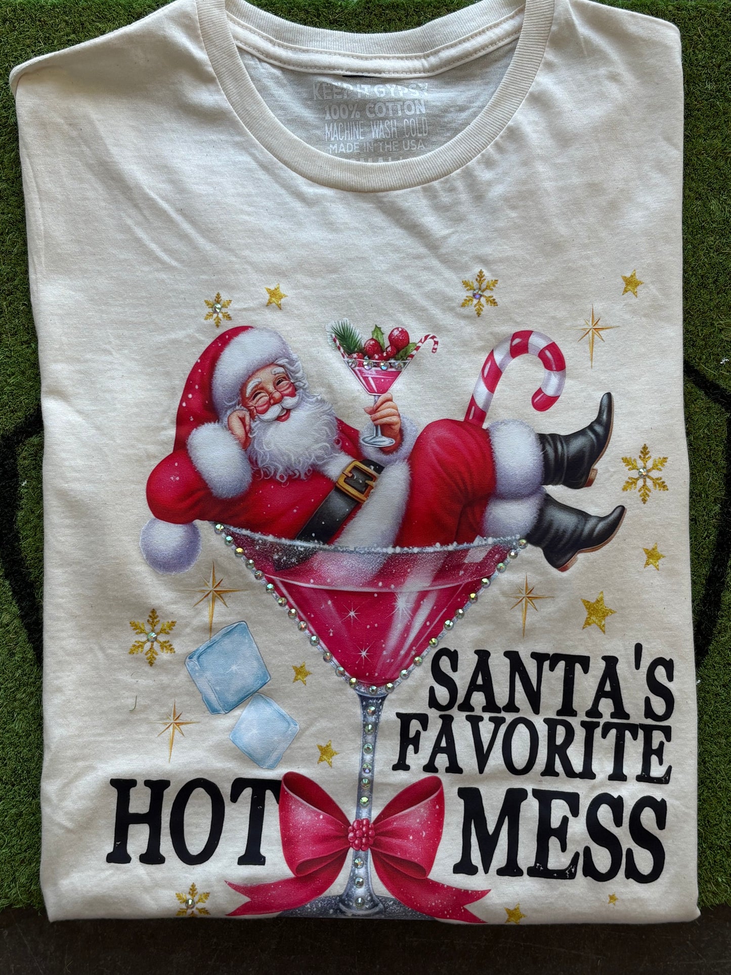 “Santa’s Favorite Hot Mess” Graphic Tee