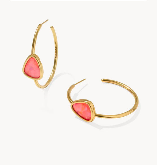 Margot Hoop Earrings Vintage Gold