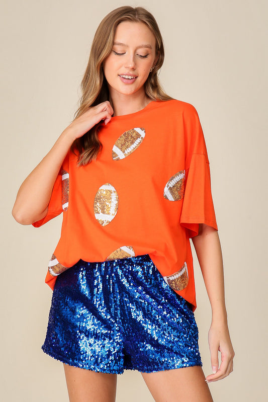 Game day dazzling football t-shirt
