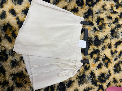 White Denim Skort