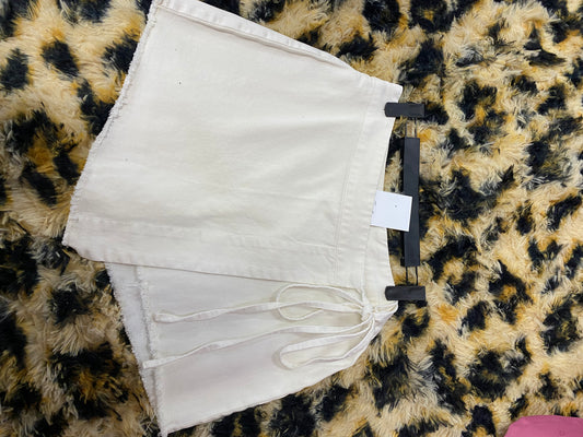 White Denim Skort
