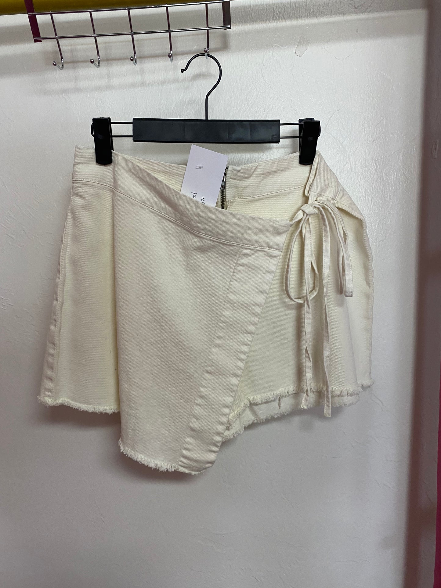 White Denim Skort