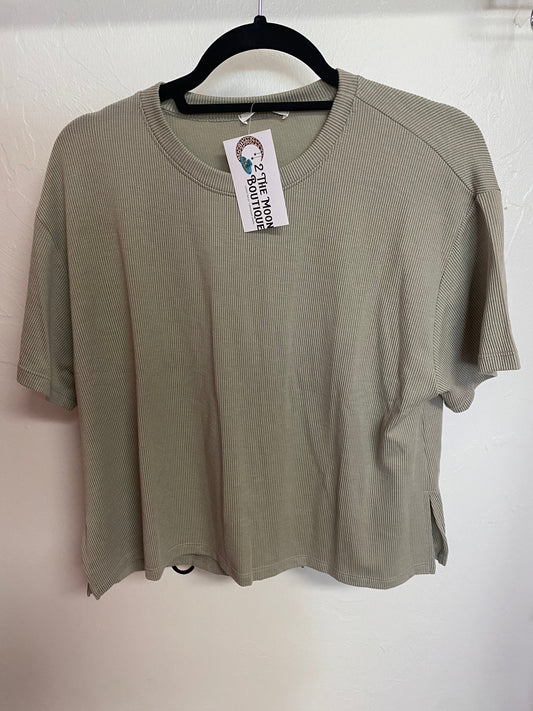 Tan Ribbed Shirt