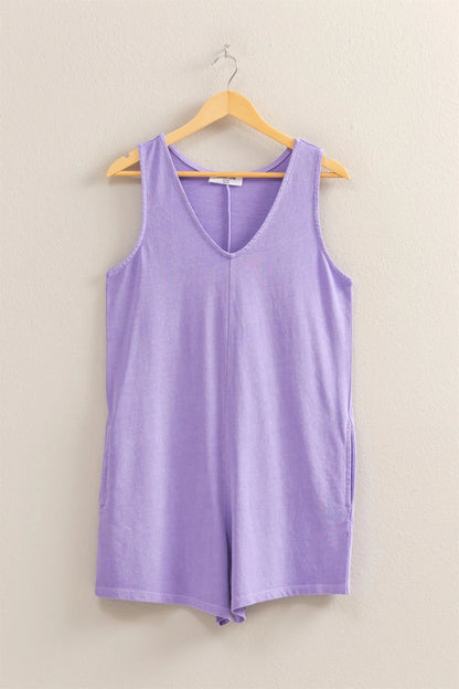 Neck Sleeveless Romper