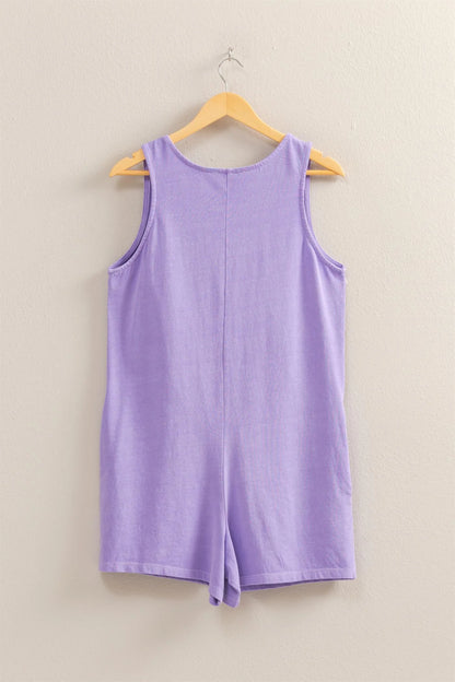 Neck Sleeveless Romper