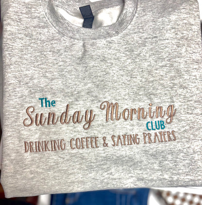 Embroidered Sunday sweatshirt