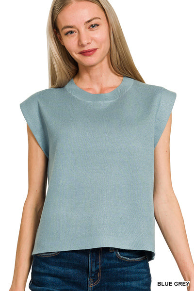 Blue grey sweater vest