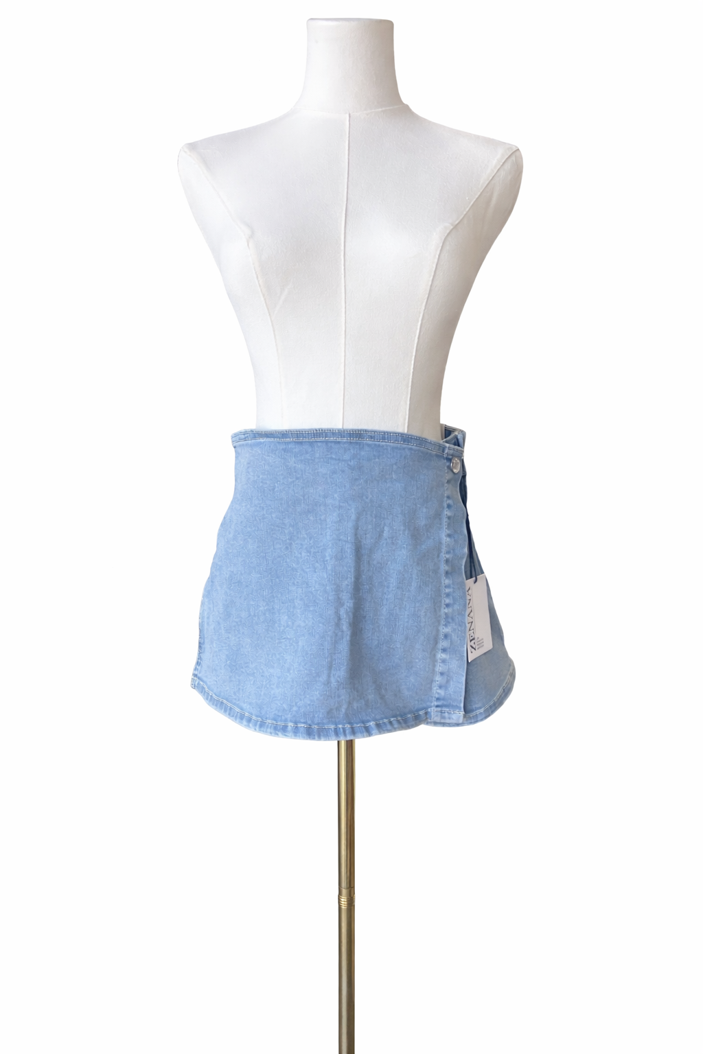 Light denim skort
