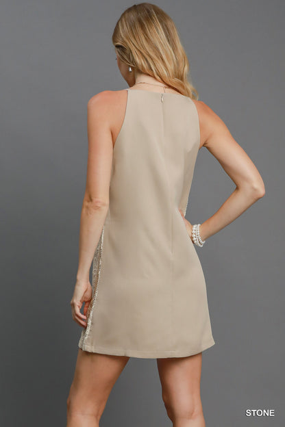 Woven Lace Shift Dress