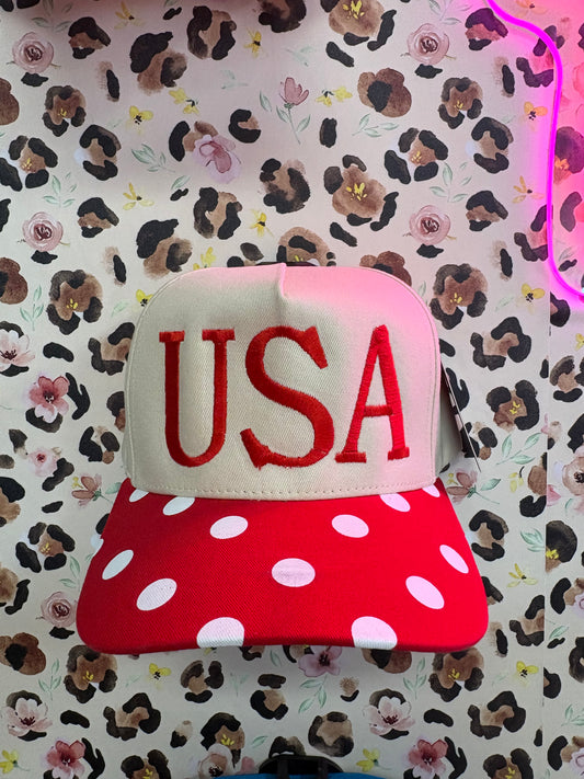 “USA” polka dot