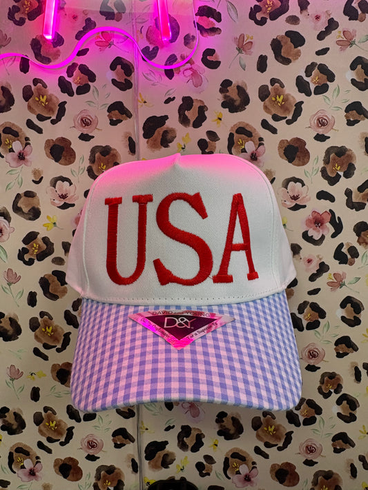 “USA” checkered