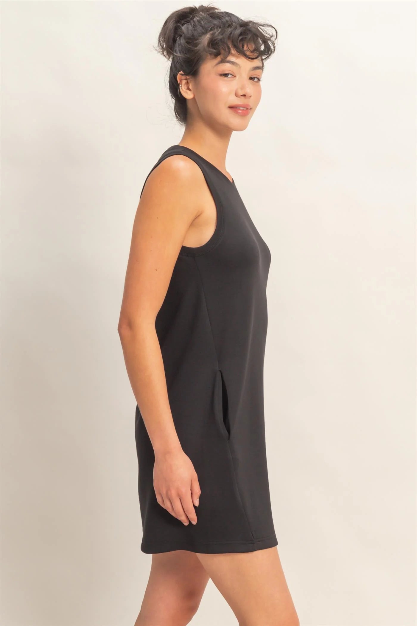 Crew Neck Tank Mini Dress