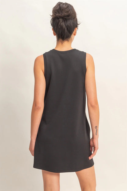 Crew Neck Tank Mini Dress
