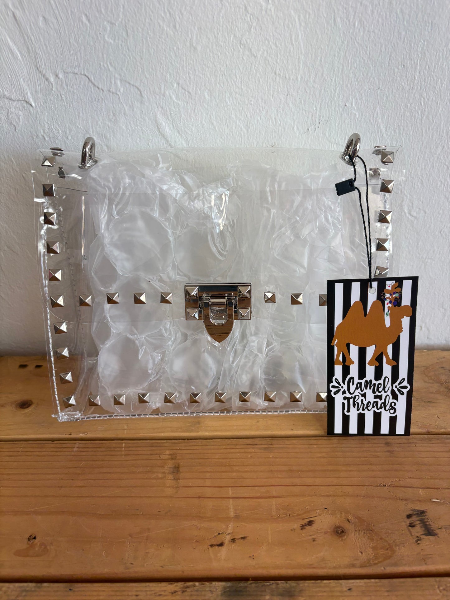 Clear Rhinestone Purse / Gold / Silver