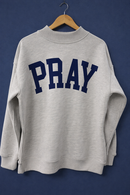 PRAY/AMEN Reversible Mockneck